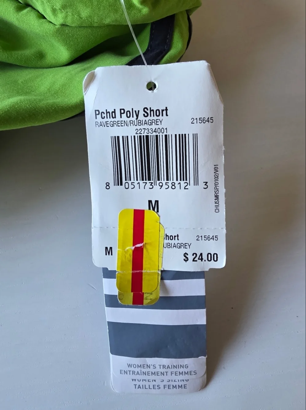 NWT Adidas Women's Neon Green Athletic Shorts ~ Size Medium - Picture 7 of 10